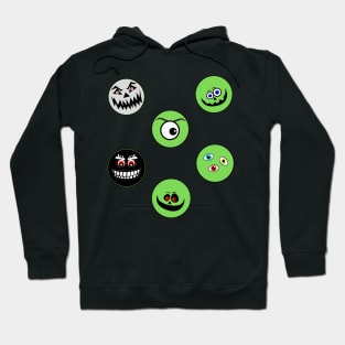 crazy little faces emojis something sinister. Hoodie